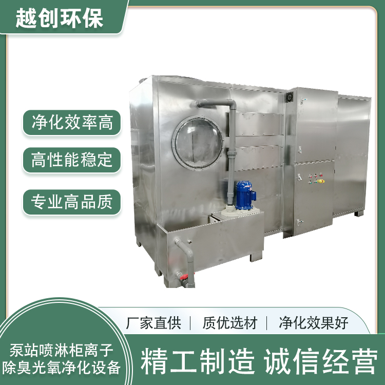 廠家非標定制垃圾中轉(zhuǎn)站復(fù)合噴淋光氧離子除臭一體機設(shè)備